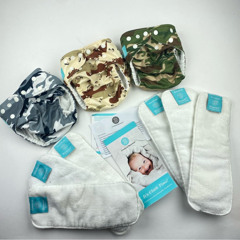 Charlie banana Camo Cloth diaper lot